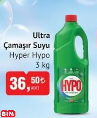 HYPER HYPO ULTRA ÇAMAŞIR SUYU HYPER HYPO ULTRA ÇAMAŞIR SUYU